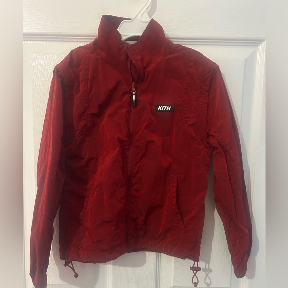 Kith Kids Red Raincoat Jacket